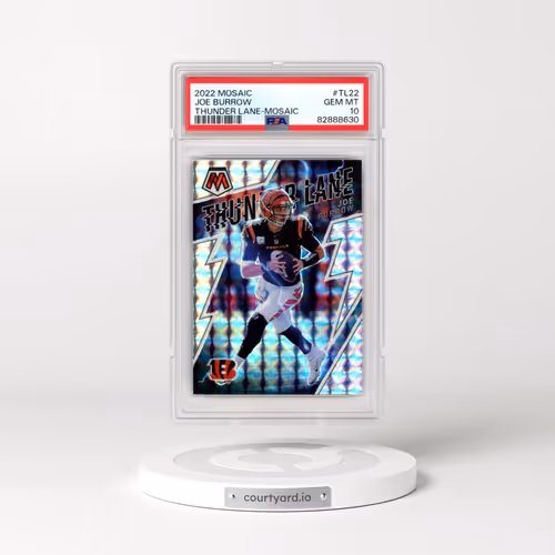 2022 Panini Mosaic Thunder Lane #TL22 Joe Burrow - Mosaic (PSA 10 GEM MINT)