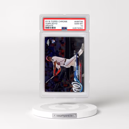 2018 Topps Chrome Update #HMT98 Juan Soto (PSA 10 GEM MINT)