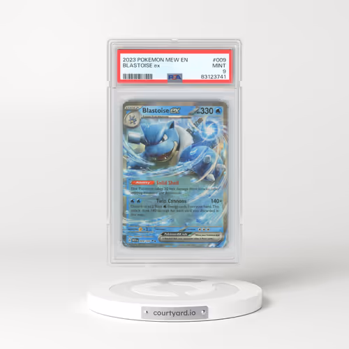 2023 Pokémon Mew EN-151 #009 Blastoise EX - Holo (PSA 9 MINT)