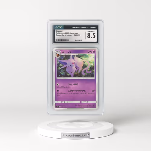 2018 Super-Burst Impact #040/095 Espeon (CGC 8.5 NM-MT+)