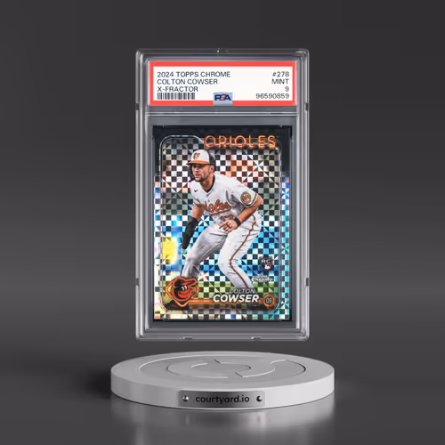 2024 Topps Chrome #278 Colton Cowser - X-Fractor (PSA 9 MINT)