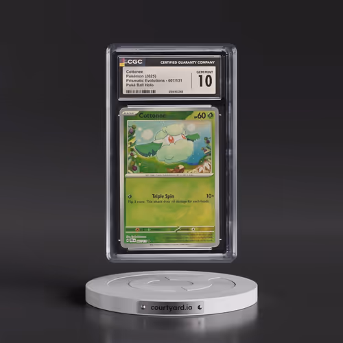 2024 Prismatic Evolutions - PRE EN #007/131 Cottonee - Poké Ball Holo (CGC 10 GEM MINT)