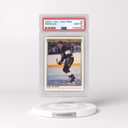 1990 O-Pee-Chee Premier #6 Rob Blake (PSA 10 GEM MINT)