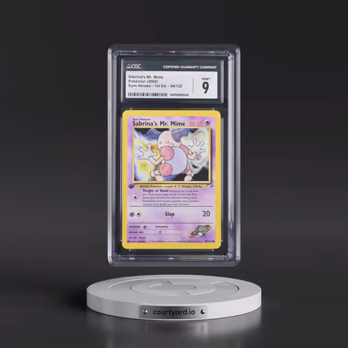 2000 Gym Heroes #94/132 Sabrina's Mr. Mime - 1st Edition 1st Edition (CGC 9 MINT)