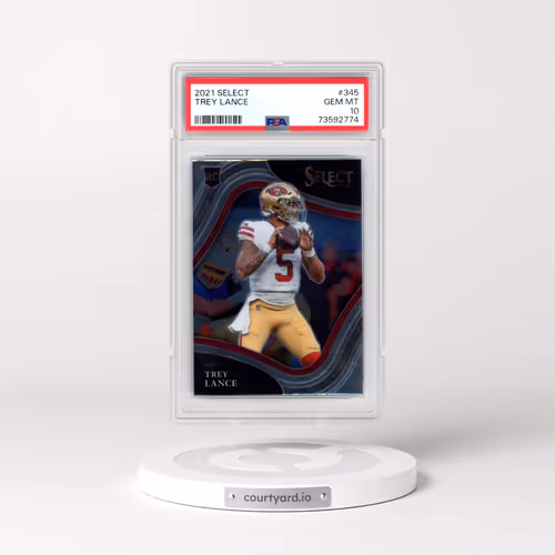 2021 Panini Select #345 Trey Lance (PSA 10 GEM MINT)