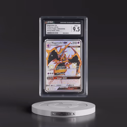 2019 Hidden Fates #SV63/SV94 Naganadel GX - Shiny Vault Holo (CGC 9.5 MINT+)
