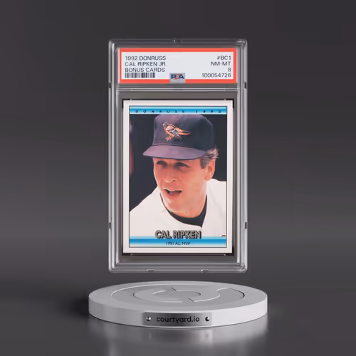 1992 Donruss Bonus Cards #BC1 Cal Ripken Jr. (PSA 8 NM-MT)