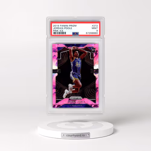 2019 Panini Prizm #272 Jordan Poole - Pink Ice (PSA 9 MINT)