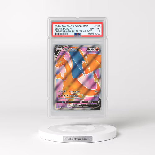 2020 Pokémon Swsh Black Star Promo #050 Charizard V - Holo Champion's Path Elite Trainer Box (PSA 8 NM-MT)
