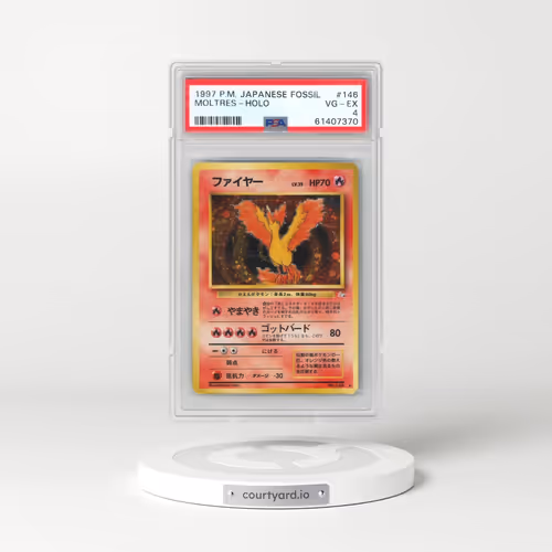 1997 Pokémon Fossil #146 Moltres - Holo (PSA 4 VG-EX)