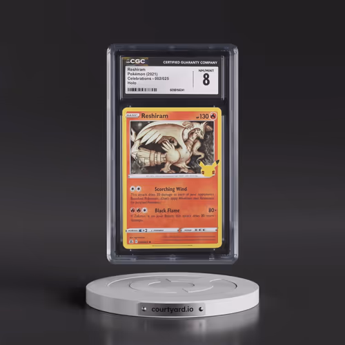 2021 Celebrations #002/025 Reshiram - Holo (CGC 8 NM-MT)
