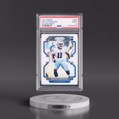 2021 Panini Prizm #382 Micah Parsons - Silver Prizm (PSA 9 MINT)