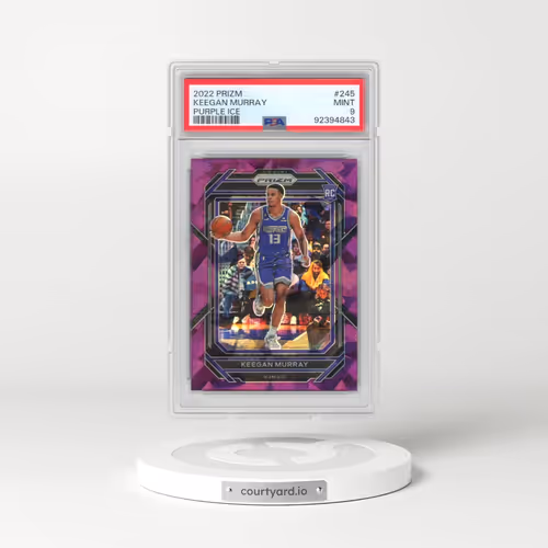 2022 Panini Prizm #245 Keegan Murray - Purple Ice (PSA 9 MINT)