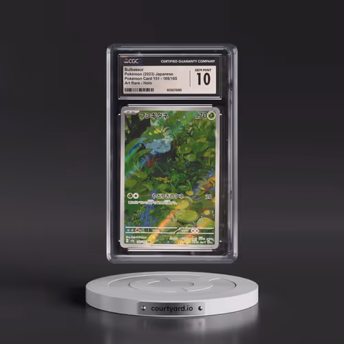 2023 Pokémon Card 151 #166/165 Bulbasaur - Art Rare Holo (CGC 10 GEM MINT)