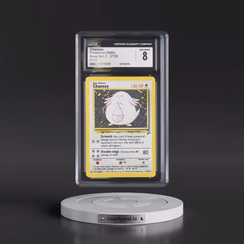 2000 Base Set 2 #3/130 Chansey - Holo (CGC 8 NM-MT)