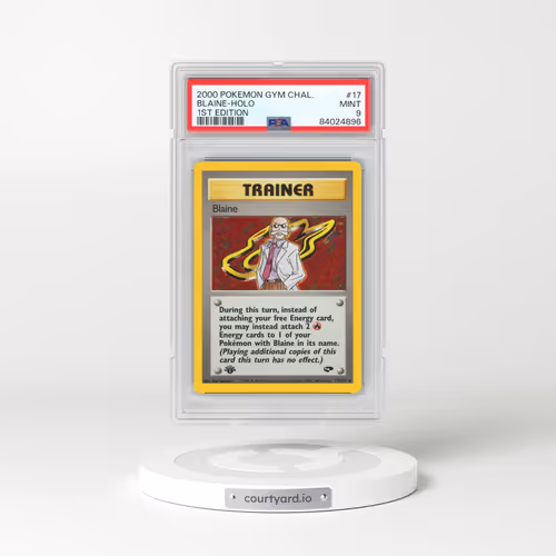 2000 Pokémon Gym Challenge #17 Blaine - 1st Edition Holo (PSA 9 MINT)