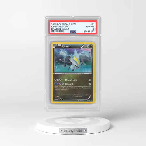2012 Pokémon Black & White Dragon Vault #21 Kyurem - Holo (PSA 8 NM-MT)