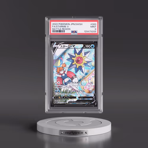 2022 Pokémon Sword & Shield Battle Region #083 Starmie V - Holo Full Art (PSA 9 MINT)