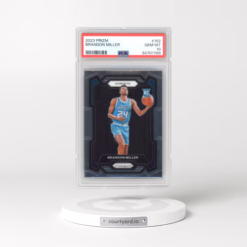 2023 Panini Prizm #152 Brandon Miller (PSA 10 GEM MINT)