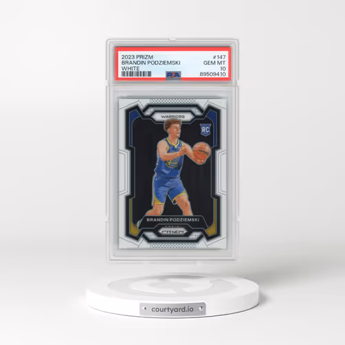 2023 Panini Prizm #147 Brandin Podziemski - White Prizm (PSA 10 GEM MINT)