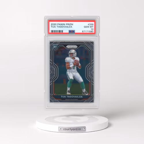 2020 Panini Prizm #339 Tua Tagovailoa (PSA 10 GEM MINT)