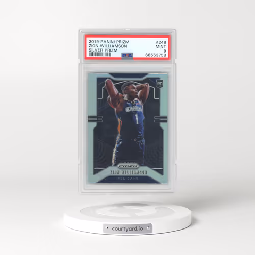 2019 Panini Prizm #248 Zion Williamson - Silver Prizm (PSA 9 MINT)