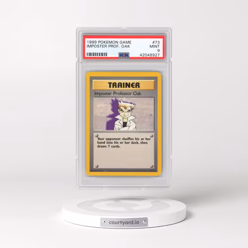 1999 Pokémon Game #73 Imposter Professor Oak (PSA 9 MINT)