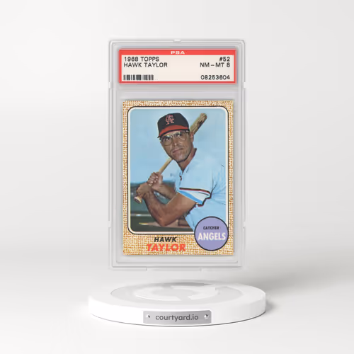 1968 Topps #52 Hawk Taylor (PSA 8 NM-MT)