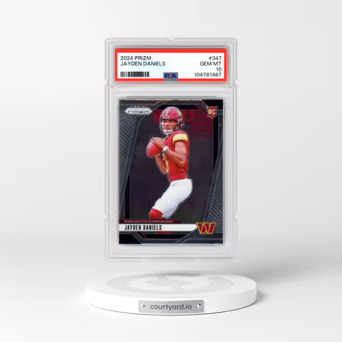 2024 Panini Prizm #347 Jayden Daniels (PSA 10 GEM MINT)