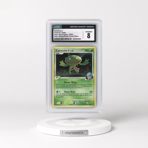 2007 Black Star Promos - Diamond & Pearl #DP42 Carnivine G - Rising Rivals Three Pack Blisters Holo (CGC 8 NM-MT)