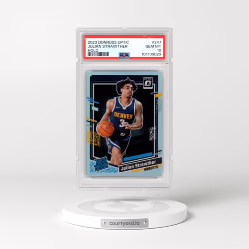 2023 Panini Donruss Optic #247 Julian Strawther - Holo (PSA 10 GEM MINT)