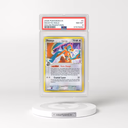 2006 Pokémon EX Holon Phantoms #5 Deoxys - Holo (PSA 8 NM-MT)