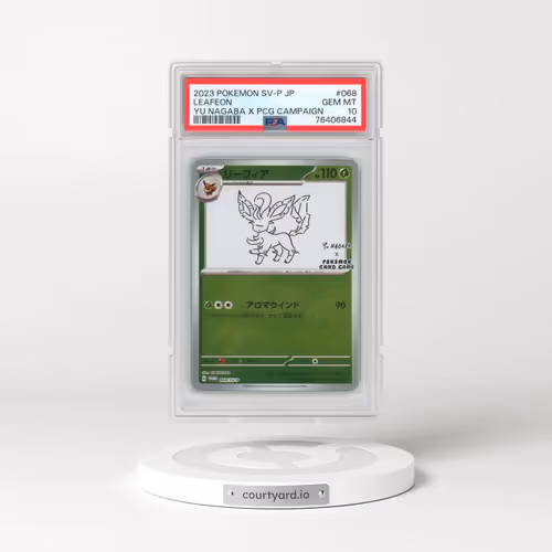2023 Pokémon SV-P Promo #068 Leafeon - YU Nagaba X Pokemon Card Game Campaign (PSA 10 GEM MINT)