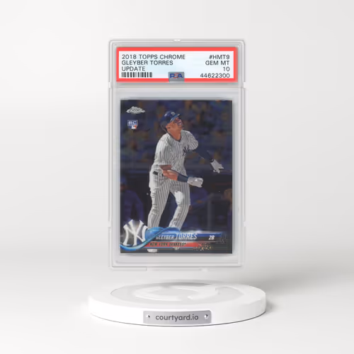2018 Topps Chrome Update #HMT9 Gleyber Torres (PSA 10 GEM MINT)
