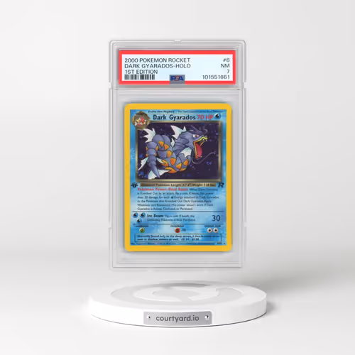2000 Pokémon Rocket #8 Dark Gyarados - 1st Edition Holo (PSA 7 NM)