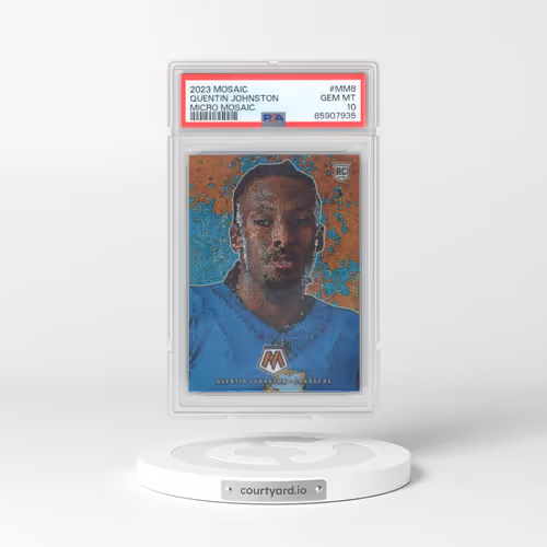 2023 Panini Mosaic Micro Mosaic #MM8 Quentin Johnston (PSA 10 GEM MINT)