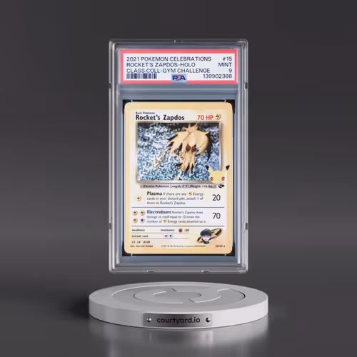 2021 Pokémon Celebrations Classic Collection #15 Rocket's Zapdos - Holo (PSA 9 MINT)