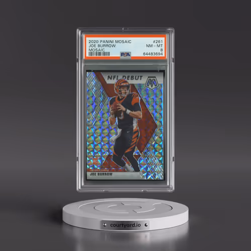2020 Panini Mosaic #261 Joe Burrow - Mosaic (PSA 8 NM-MT)