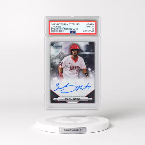 2023 Bowman Sterling Prospect Autographs #PAZN Zach Neto (PSA 10 GEM MINT)