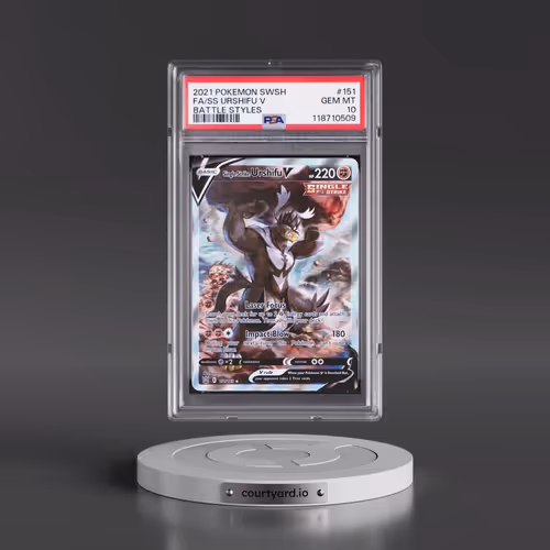 2021 Pokémon Sword & Shield Battle Styles #151 Single Strike Urshifu V - Holo Full Art (PSA 10 GEM M