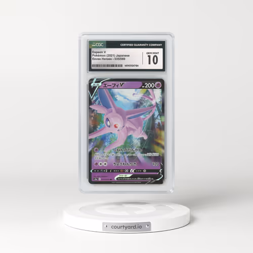 2021 Japanese Eevee Heroes #35 Espeon V - Full Art Holo (CGC 10 GEM MINT)