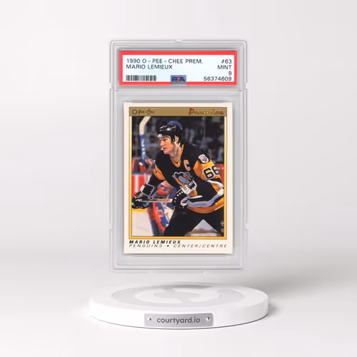 1990 O-Pee-Chee Premier #63 Mario Lemieux (PSA 9 MINT)