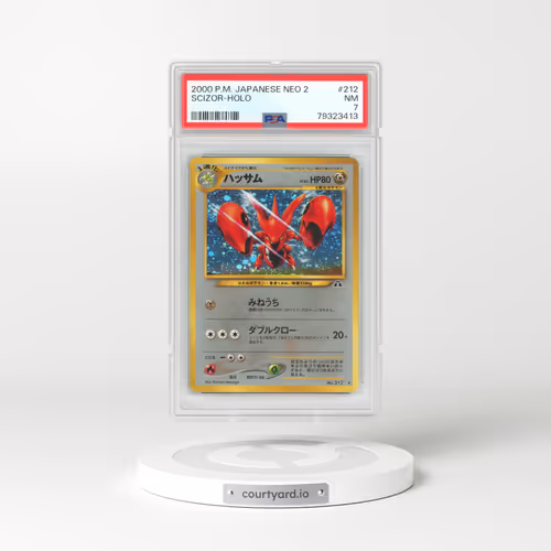 2000 Japanese Neo 2 #212 Scizor - Holo (PSA 7 NM)
