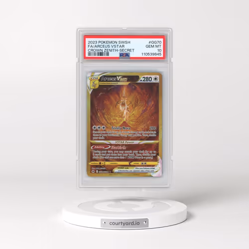 2023 Pokémon Sword and Shield Crown Zenith #GG70 Arceus Vstar - Full Art Secret (PSA 10 GEM MINT)