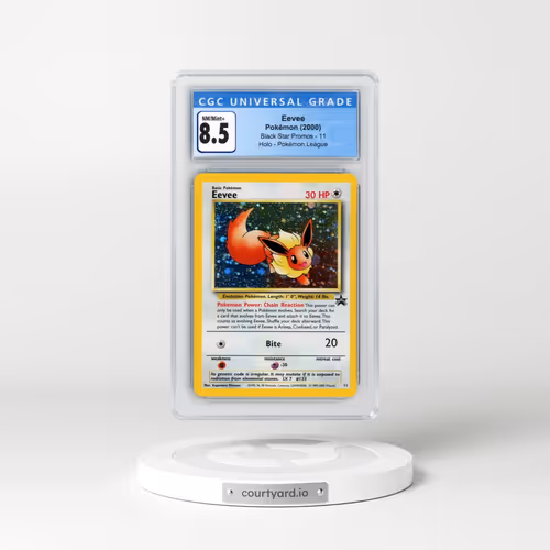 1999 Black Star Promos #11 Eevee - Holo Pokémon League (CGC 8.5 NM-MT+)