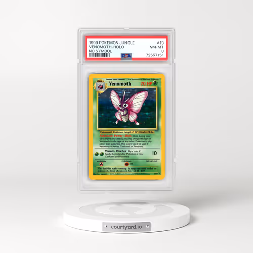 1999 Pokémon Jungle #13 Venomoth - Holo No Symbol (PSA 8 NM-MT)