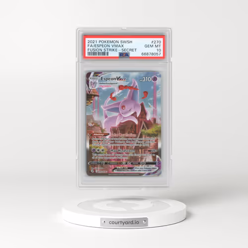 2021 Pokémon Sword & Shield Fusion Strike #270 Espeon Vmax - Full Art Secret (PSA 10 GEM MINT)