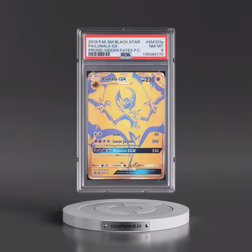2019 Pokémon SM Black Star Promo #SM103a Lunala GX - Holo Full Art Hidden Fates Premium Collection (