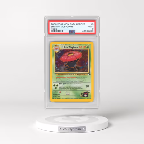 2000 Pokémon Gym Heroes #5 Erika's Vileplume - Holo (PSA 9 MINT)