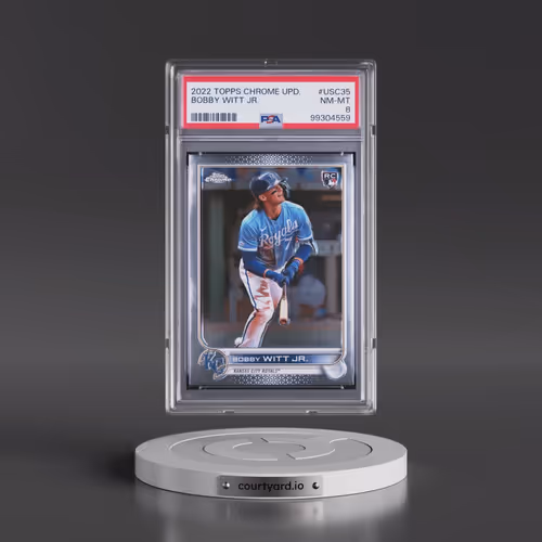 2022 Topps Chrome Update #USC35 Bobby Witt Jr. (PSA 8 NM-MT)